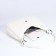 Lurch bag with lightning, external pocket, long belt, white color