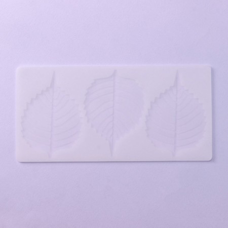 Chocolate form "Topropolitan Leaf", silicone, 3 cells, 23 × 11 × 0.3 cm, white color-2