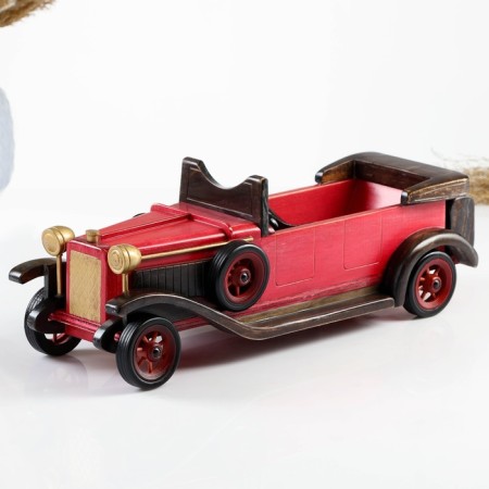 Mini-bar/stand for a bottle car, red 15 x 14 x 40 cm-2