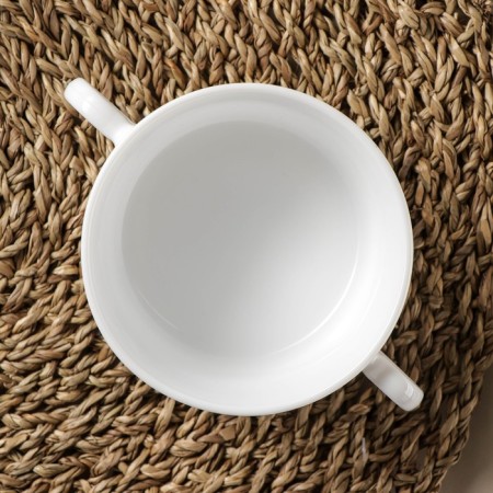 Trianon glass -ceramic broth, 300 ml, white color-1