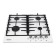 Hon surface Nordfrost HS 6043 W, gas, 4 burners, white