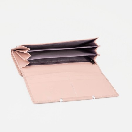 Women's wallet on magnets, pink color-2