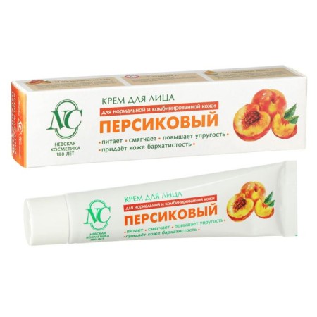 Facial cream "Nevskaya Cosmetics", peach, nutrition, softening, increased elasticity, 40 ml-1