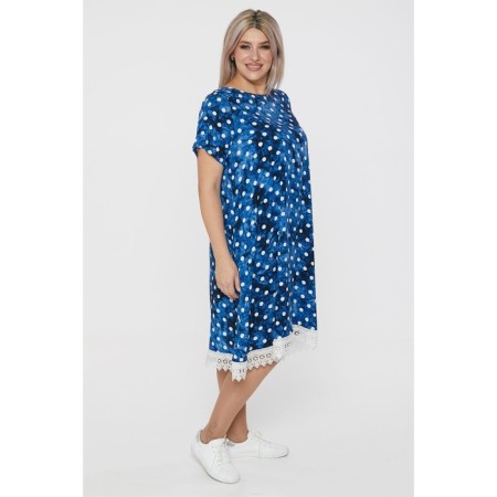 Women's dress, size 68, blue color-1