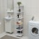 Six -haired floor rack 29 × 29 × 158.5 cm, white color