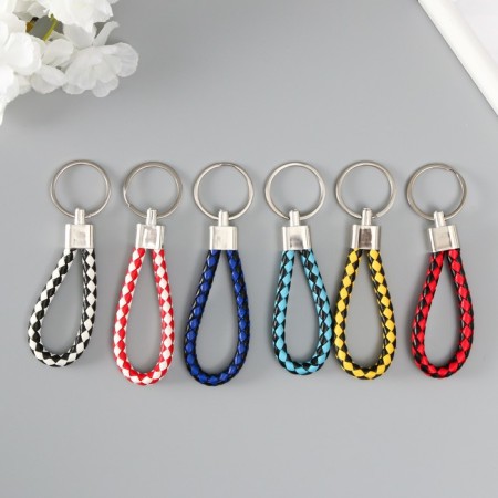 Trick Metal to the leatherette "Strap of the braid" mix 8 cm