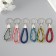 Trick Metal to the leatherette "Strap of the braid" mix 8 cm