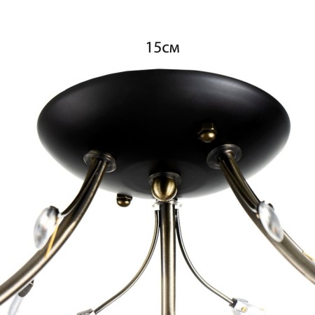 Chandelier "View" 3x60W E27 black-4