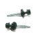 Roofing screws 4.8x30 mm, Ral6005 Color green, 200 pcs.