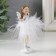 Souvenir Polystone "Angel-Land with braids, in a white skirt" Pooh 10x3x5 cm