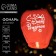 The flashlight of desires "Happy Birthday" Dome, Red