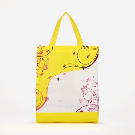 Household bag without fastening, yellow color-1