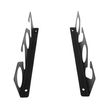 Holder for safe storage of fishing rods, wall-flowing, black-2