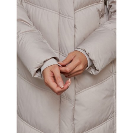 Coat insulated winter feminine, size 42, color light gray-11