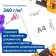 Cardboard for baking documents A4, 100 sheets, non-unilateral, unilateral, block 260 g/m2, white-gray