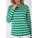 Long -line female striped Eliseeva Olesya, size 54, green color