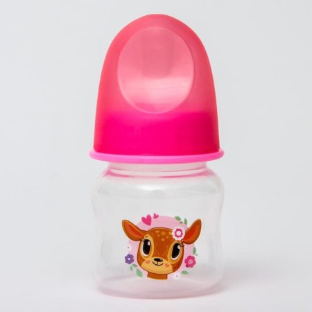 A bottle for feeding with a nipple "deer", a classic throat, 60 ml., From 0 months.-1