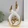 Souvenir ceramics "Two birds on a branch" White with gold 7x15.5x29.5 cm