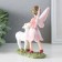 Souvenir Polystone "Girl Babochka with a lamb" Pink wings 13.5x5x15.5 cm