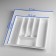 Tray for cutlery, 500 mm, gray