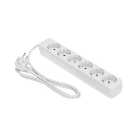Extension cord Standard 6 nests, 1.5m, 3x1.0mm², s/h, white rexant-1