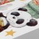 Sticking plastic interior color "Panda with a cupcake in the clouds" 40x60 cm