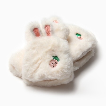 Mittens teenage minku bun 24 cm color white-7