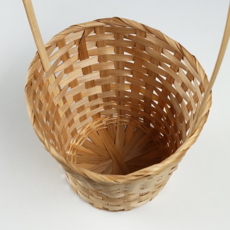 Wicker basket, d23 x17/53cm, bamboo-2