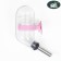 Drill for rodents with a metal nose, 60 ml, transparent with pink fastening