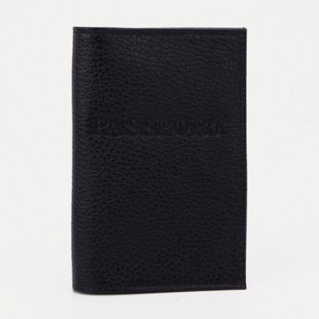 Cover for passport, black color
