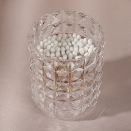 Organizer for storage, with a lid, d - 8 × 12.5 cm, in a cardboard box, the color is transparent-5