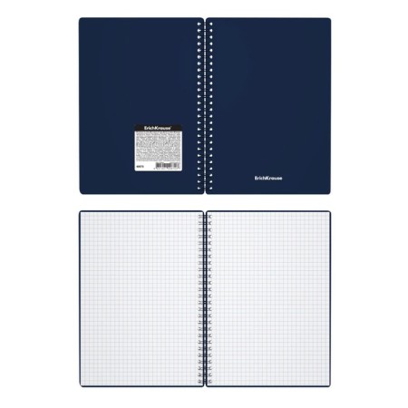 Notebook A5, 60 sheets in a cage on a crest, Erichkrause Classic, plastic cover, Offset block, mix-5