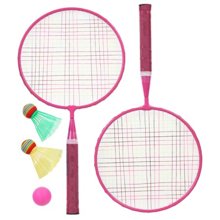 ONLYTOP Badminton Set: 2 rackets, 2 streams, ball, color mix-5