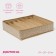 Organizer for storing linen “Points”, 7 cells, 34 × 30 × 8 cm, beige color