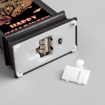LED figure "Lantern with a witch" 6 × 13 × 4 cm, plastic, batteries AG13x3, glow warm white-2