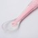 Spoon silicone children's "giraffes", pink color