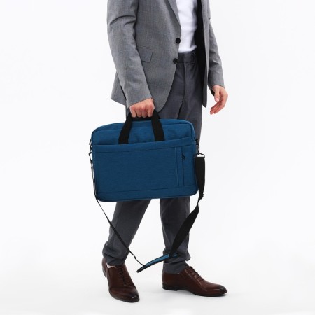 Laptop bag, blue color-7
