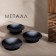 Set of candlesticks Metal "Lotus", 7.5x2 cm, 3 pieces, black