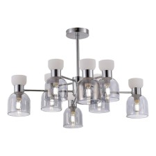 Ceiling EVOLUCE lamp. Sle1045-102-08. Vento. 8x40 watts, E14, 71x71x44 cm, chromium color