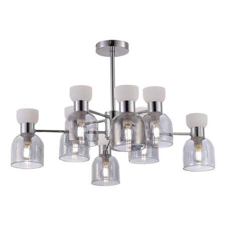 Ceiling EVOLUCE lamp. Sle1045-102-08. Vento. 8x40 watts, E14, 71x71x44 cm, chromium color