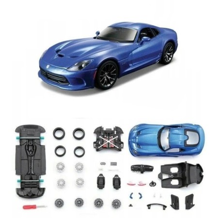 MASTO DIE-CAST 2013 SRT VIPER GTS machine, with a screwdriver, 1:24, blue color-2