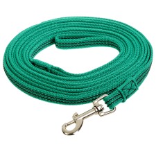 Kaponnoye zonik leash with latex thread, 5m x 1.5 cm, green