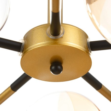 Merli chandelier 5he27 40W black and gold 60x60x27 cm Bayerlux-7
