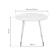 Wooden table Bianka metal, white 90x90x75 cm