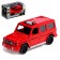 Metal machine "SUV", light, sound, doors, hood, inertia, color of mixes open
