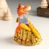 Piglite Polystone "Puffy Dragon with coins and sunflower" 8.3x6.2x9 cm