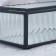 Organizer for storage "Ribbed", 1 section, with a lid, glass, with a mirror base, 14.5 × 8.5 cm, the color is transparent/black