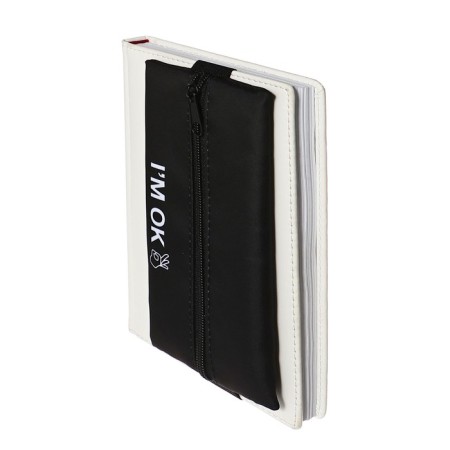 Penal is soft, 1 compartment, 95 x 200 mm, flat, PM-Shr28 I`m OK, with a notebook rubber band,-7
