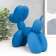 Souvenir Polystone "Air Ball - Dog with gold nose" Blue 7.5x20.5x17.5 cm