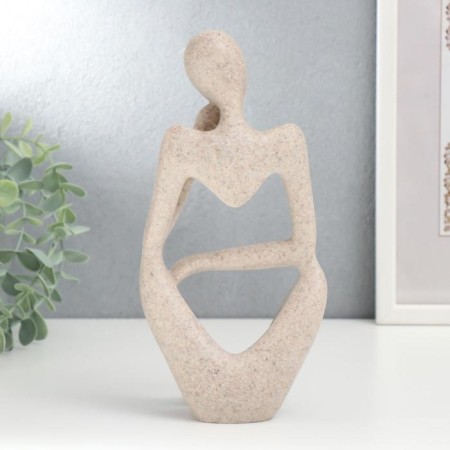 Souvenir Polystone "Abstraction - thoughtfulness" Sand 25x12 cm-2